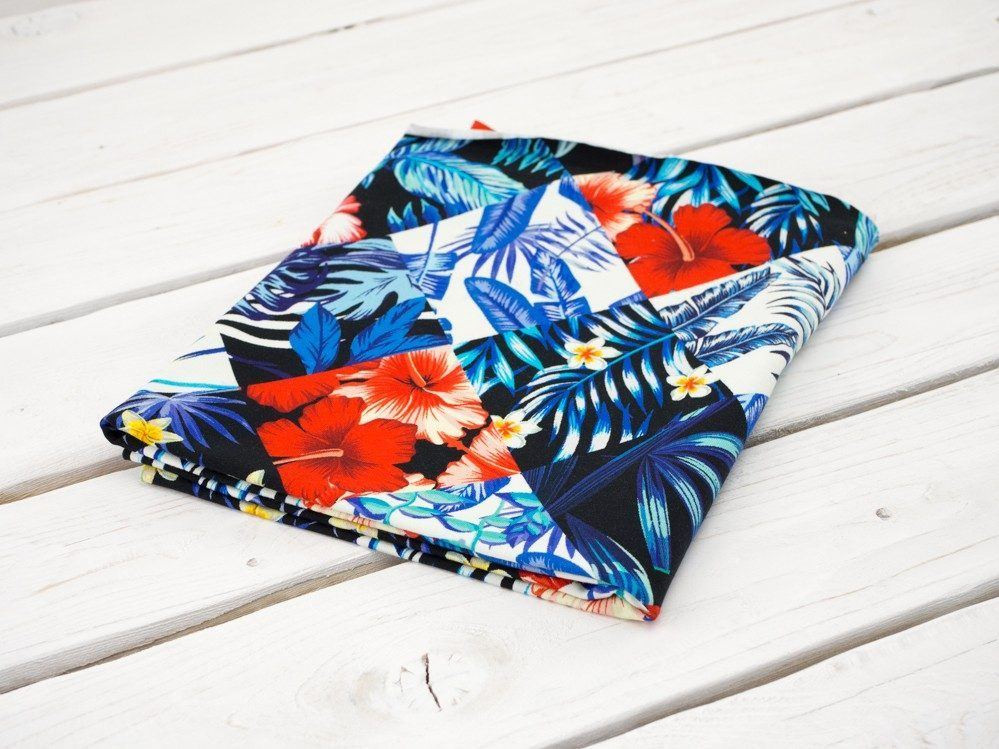 TROPICAL CHECK - Viscose jersey WE210