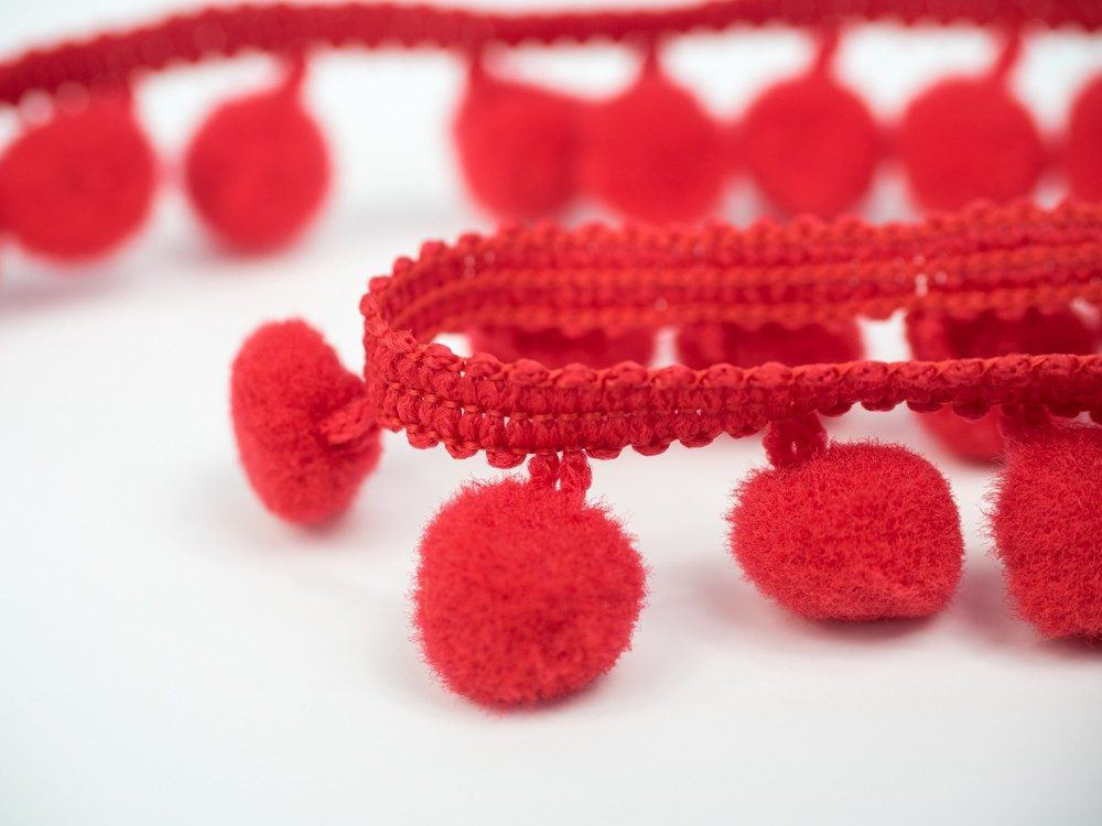 Pom Pom Trim PA18 - RED