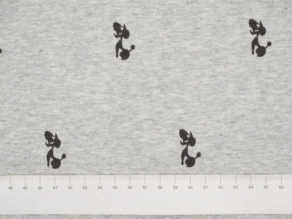 POODLES (MINIMAL) / M-01 melange light grey- single jersey TE210