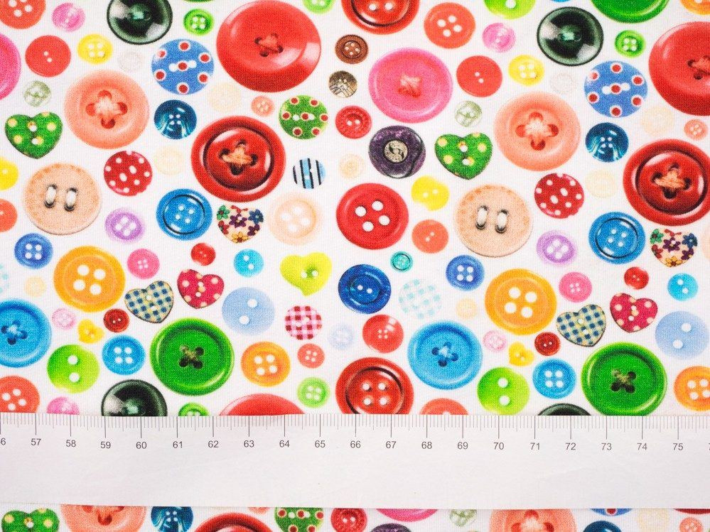 COLORFUL BUTTONS - looped knit SP250