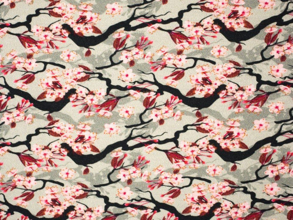 CHERRY BLOSSOM - single jersey with elastane TE210