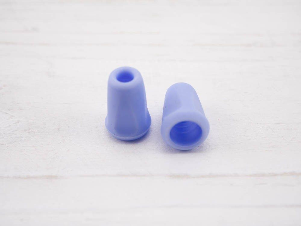 Plastic Cord Ends 17mm - BABY BLUE
