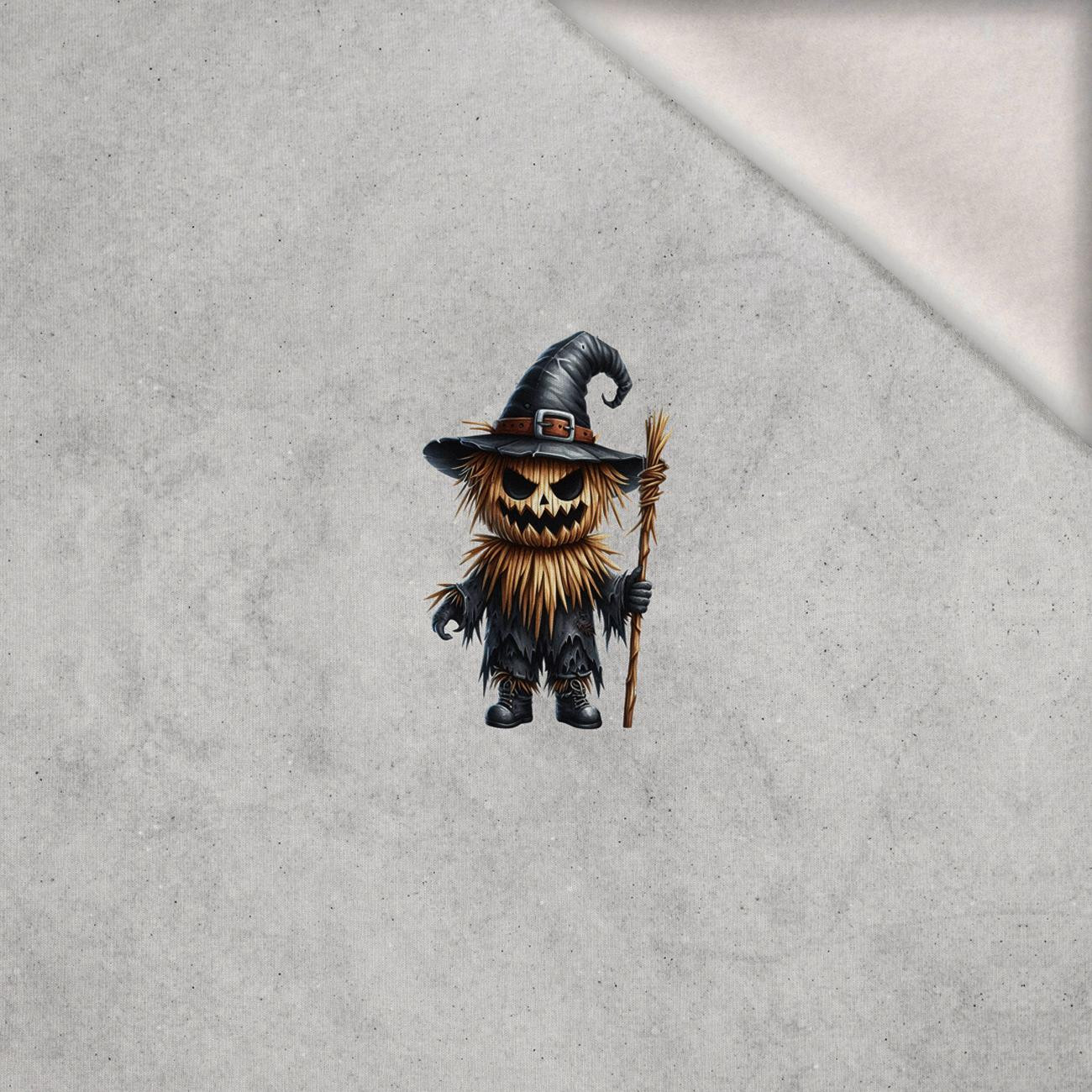 SCARECROW CUTE HALLOWEEN WZ. 1 -  PANEL (60cm x 50cm) brushed knitwear with elastane ITY