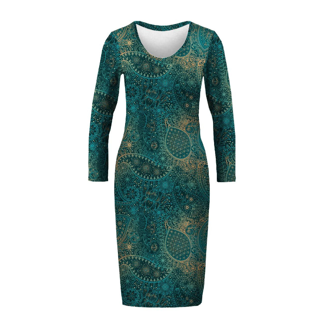 PENCIL DRESS (ALISA) - MEHNDI 2.0 - sewing set