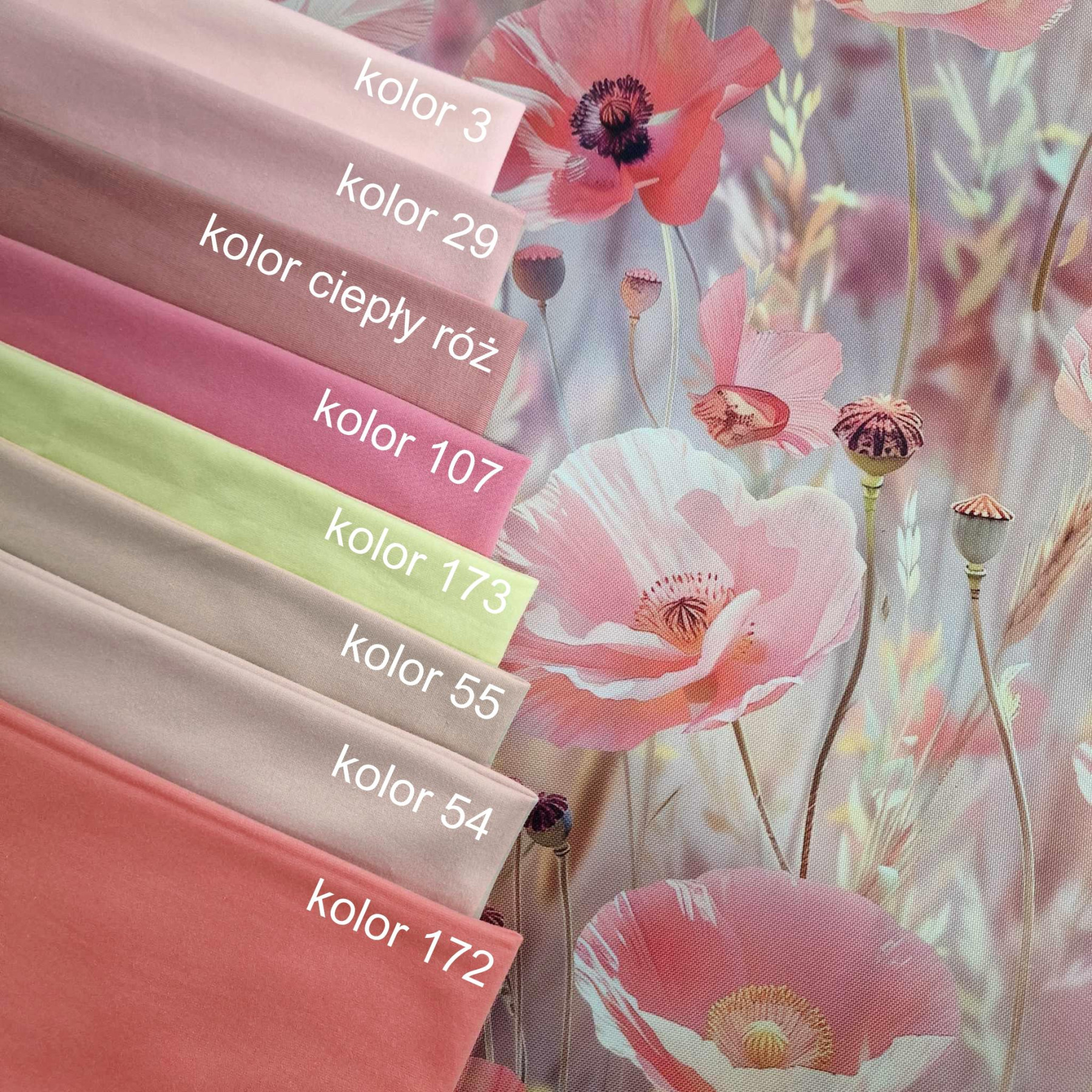 POPPIES pat. 3 - Waterproof woven fabric