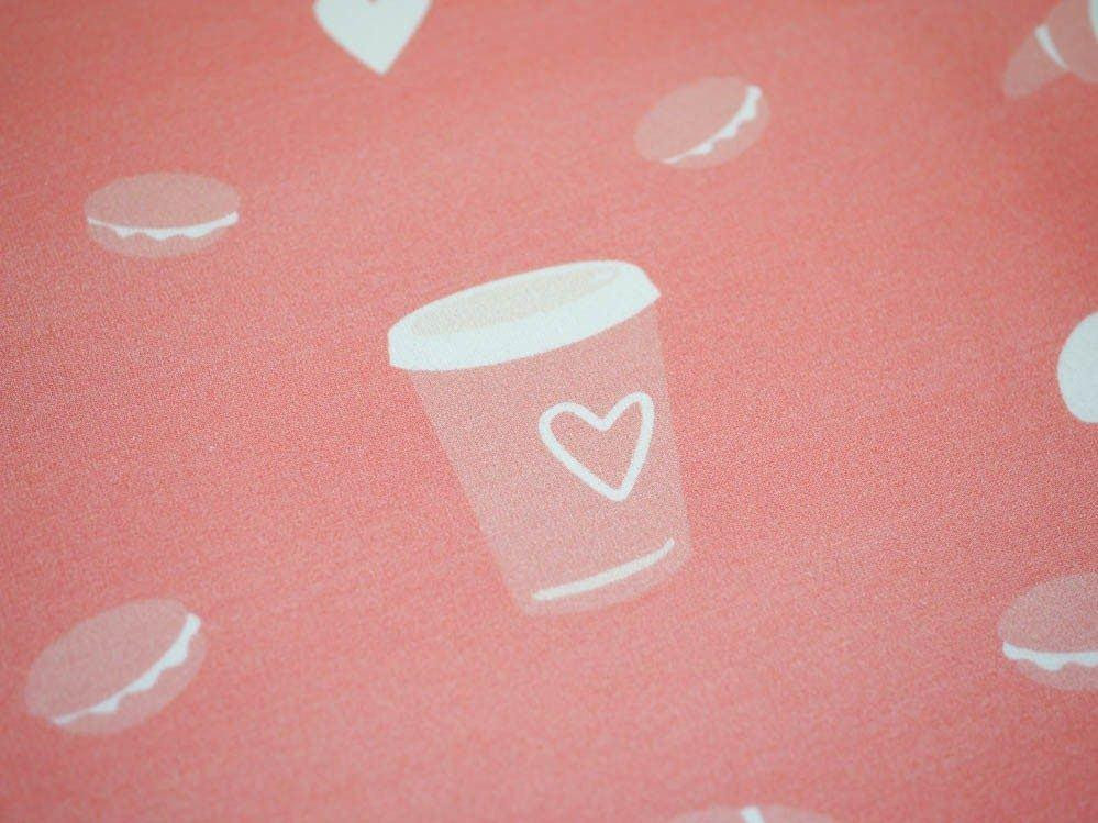 Paris Breakfast ( J'adore Paris) / peach - looped knit 