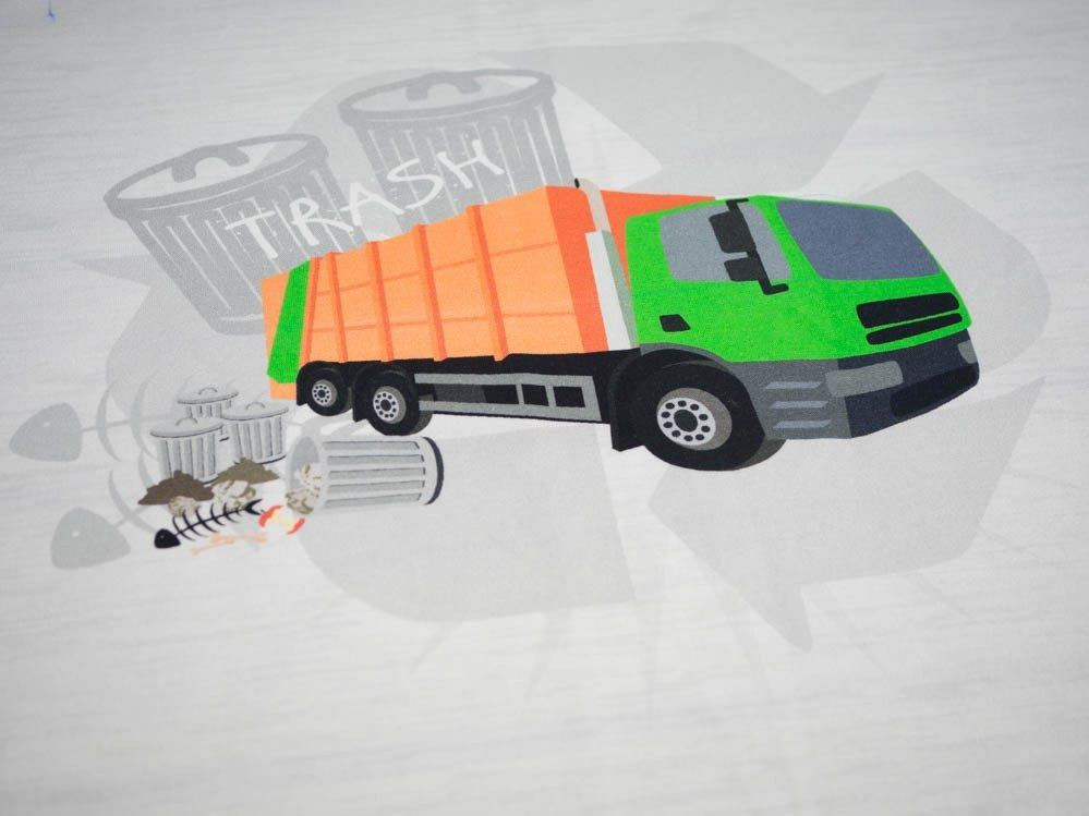 GARBAGE TRUCK - panel single jersey TE210