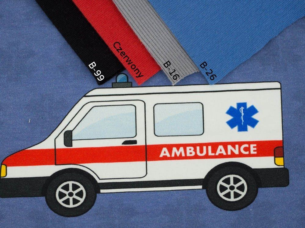 AMBULANCE - panel single jersey TE210