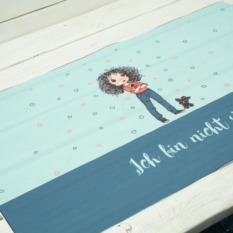 I’M NOT SWEET - panel Waterproof woven fabric DE