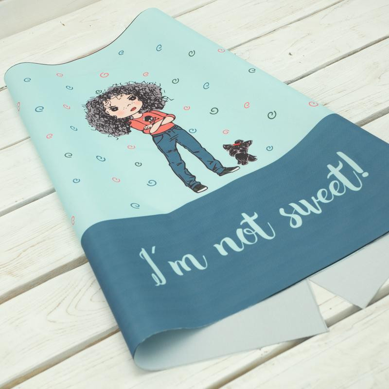 I’M NOT SWEET - panel Waterproof woven fabric EN