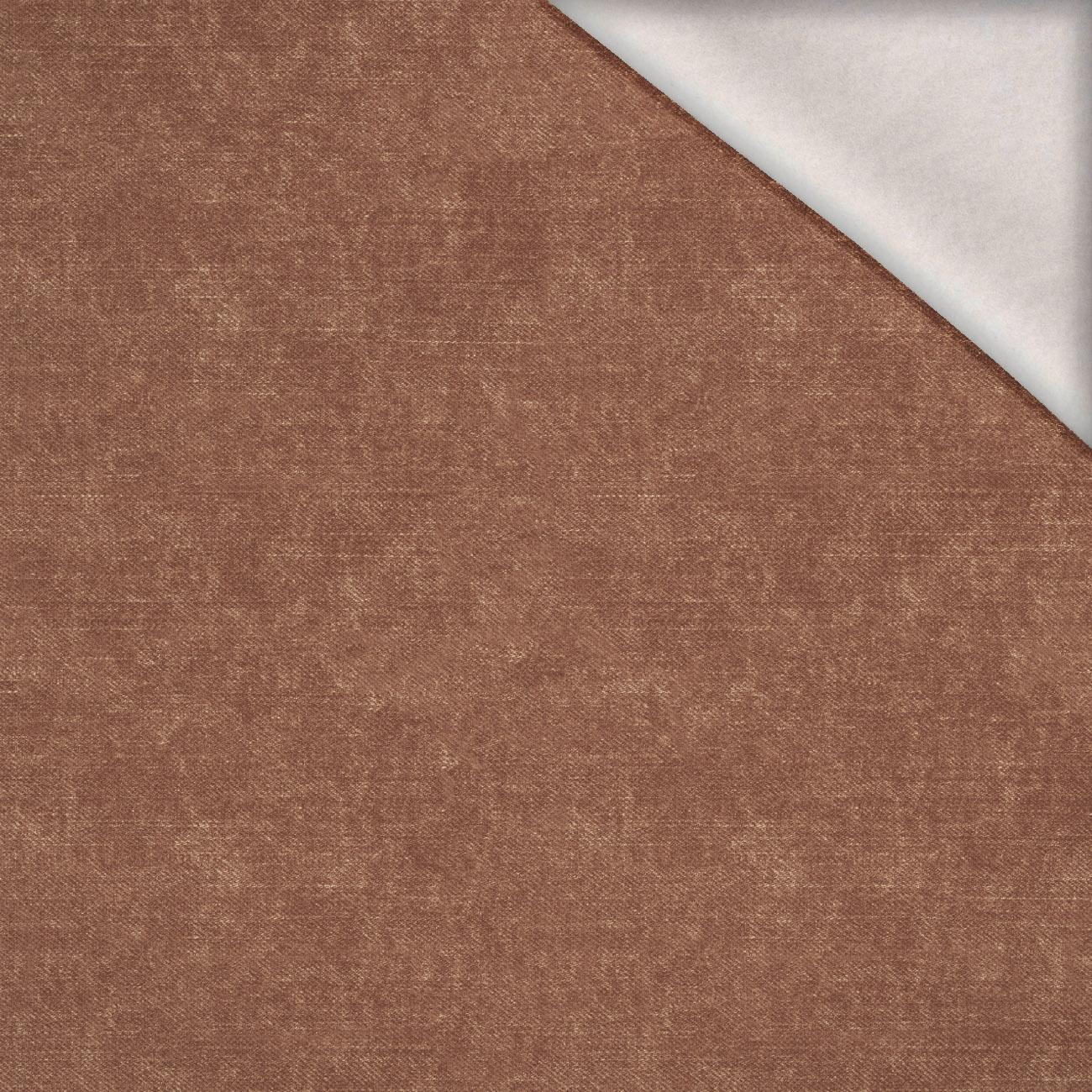 ACID WASH Mocha Mousse - brushed knitwear with elastane ITY