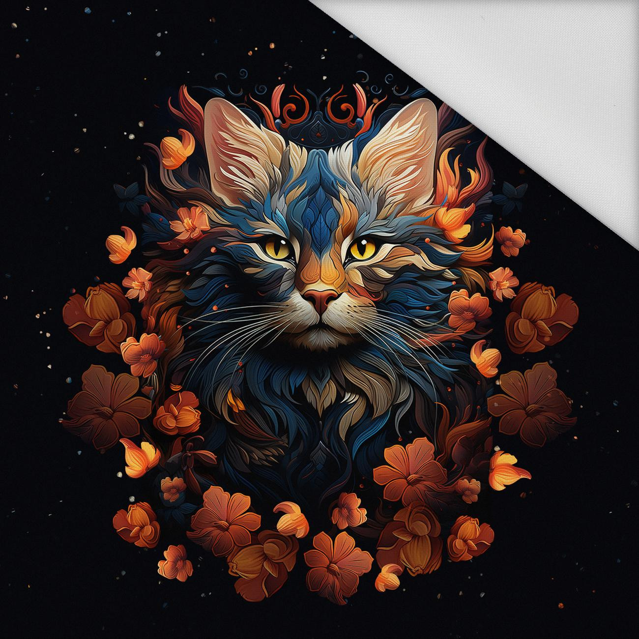 ANIMALS MANDALA wz.3 - panel (60cm x 50cm) Waterproof woven fabric