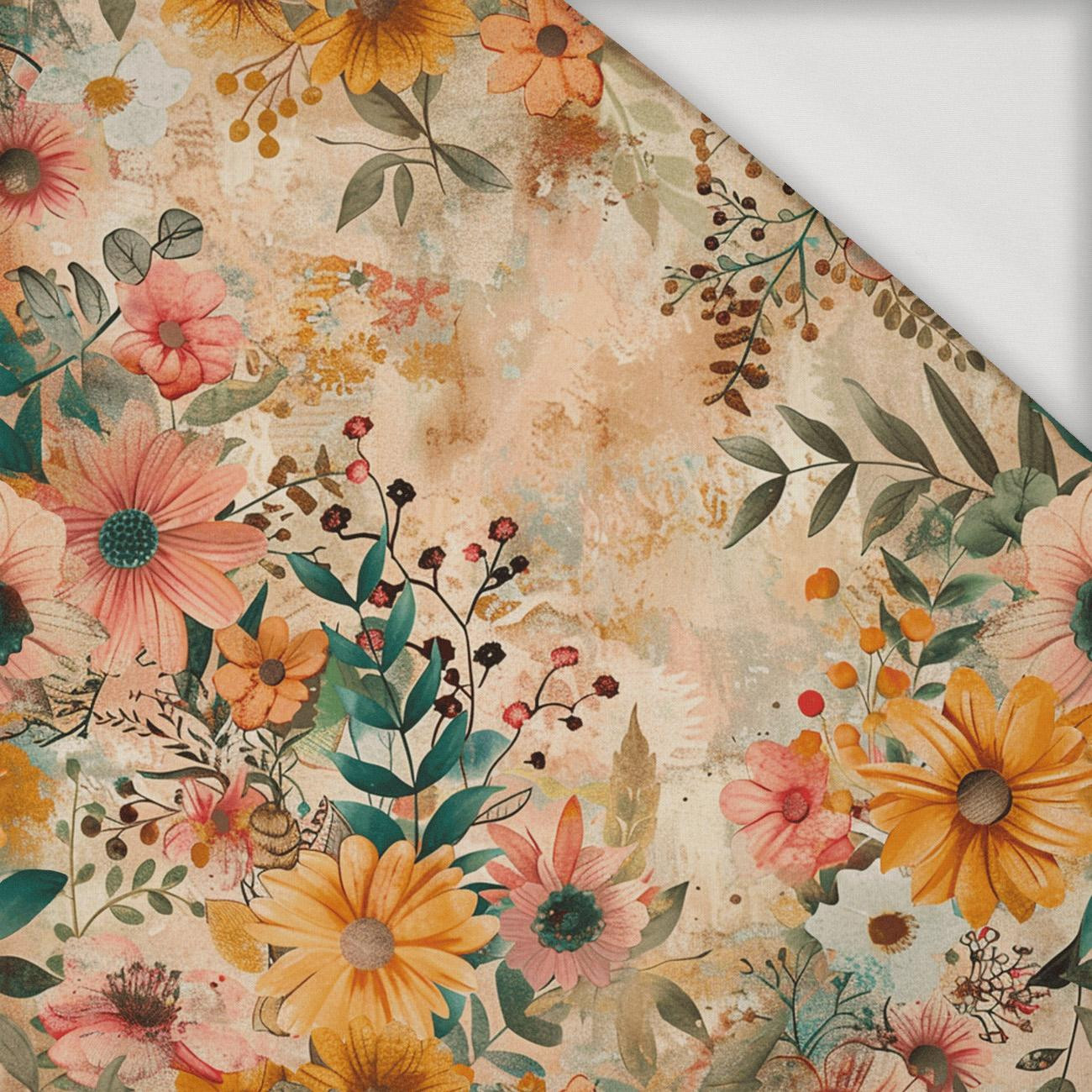 AUTUMN FLOWERS  PAT. 4 - Viscose jersey