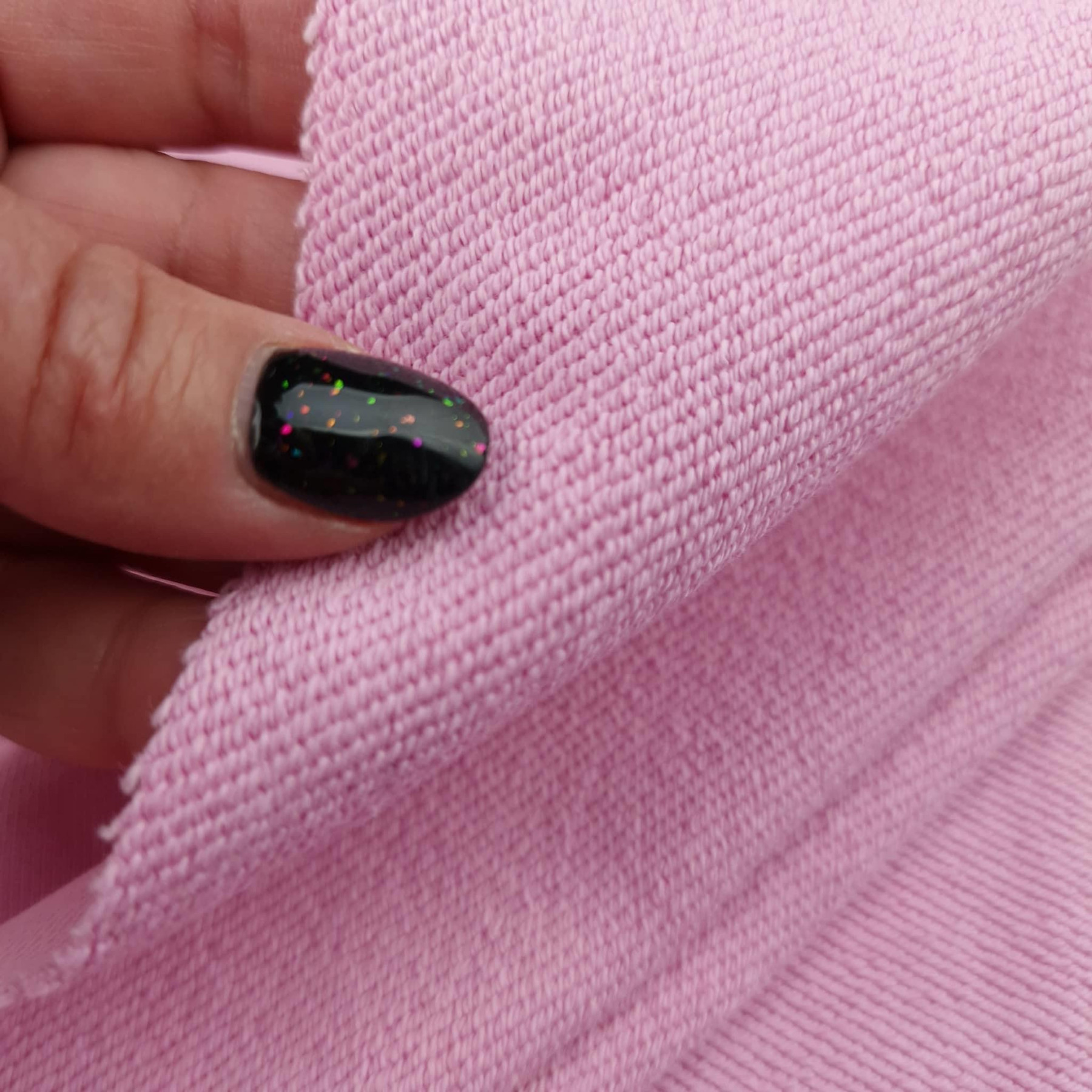 French terry TWILL / HEAVY 450g - BARBIE PINK (M-177)