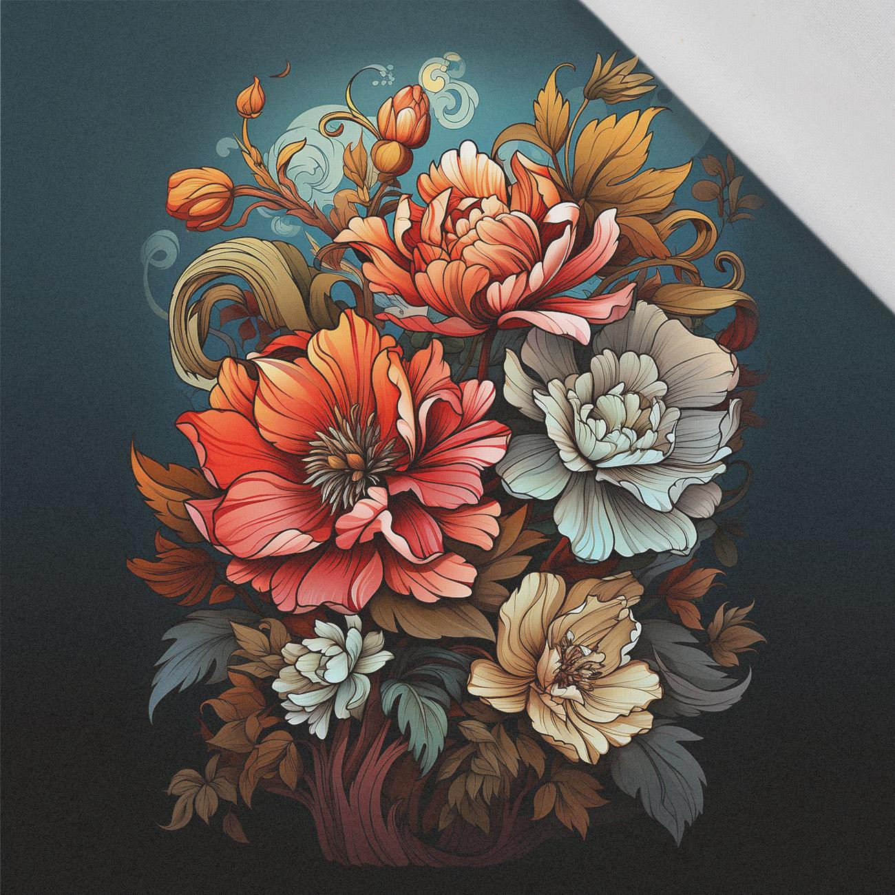 BOUQUET OF FLOWERS WZ.5 - panel (75cm x 80cm) Cotton woven fabric