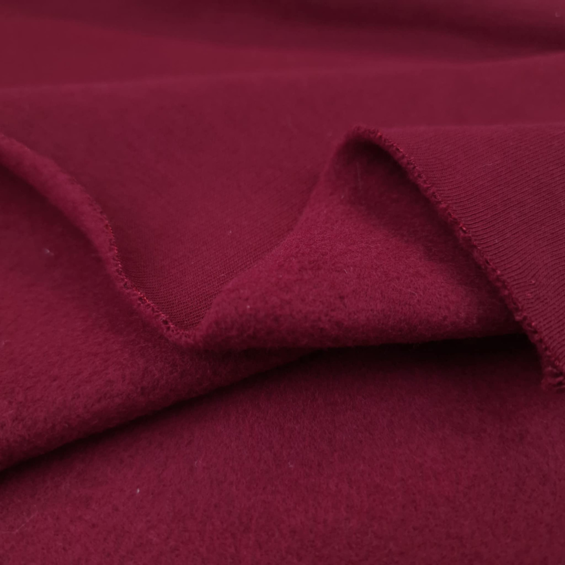 Thick brushed sweatshirt D300 - MAROON (D-31)