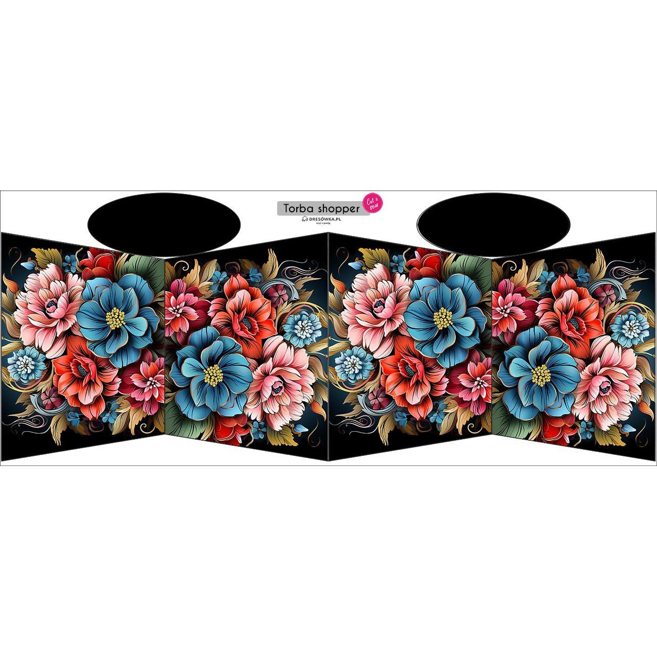 TOTE BAG - bouquet of flowers wz.1 - sewing set