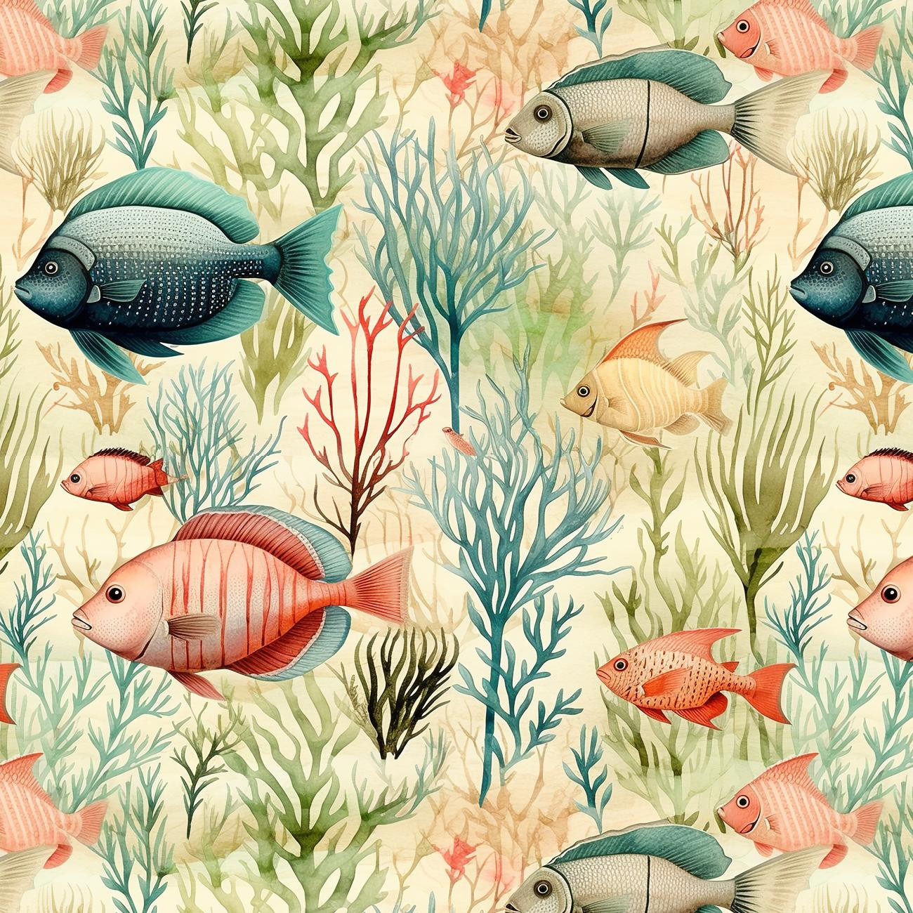 By the Sea Wz. 15 - Cotton woven fabric
