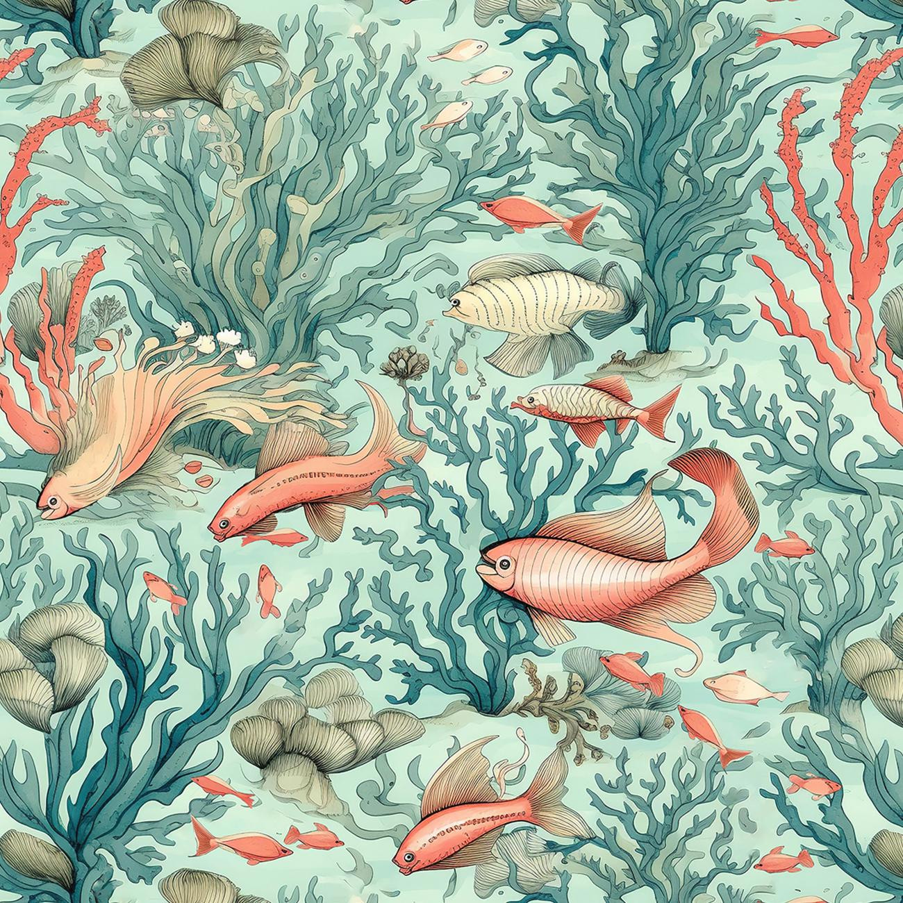 By the Sea Wz. 3 - looped knit fabric