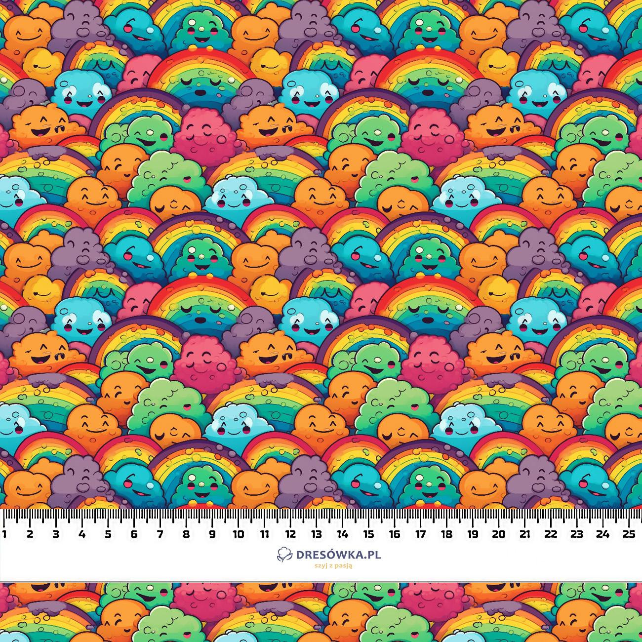 COLORFUL CLOUDS - Cotton woven fabric