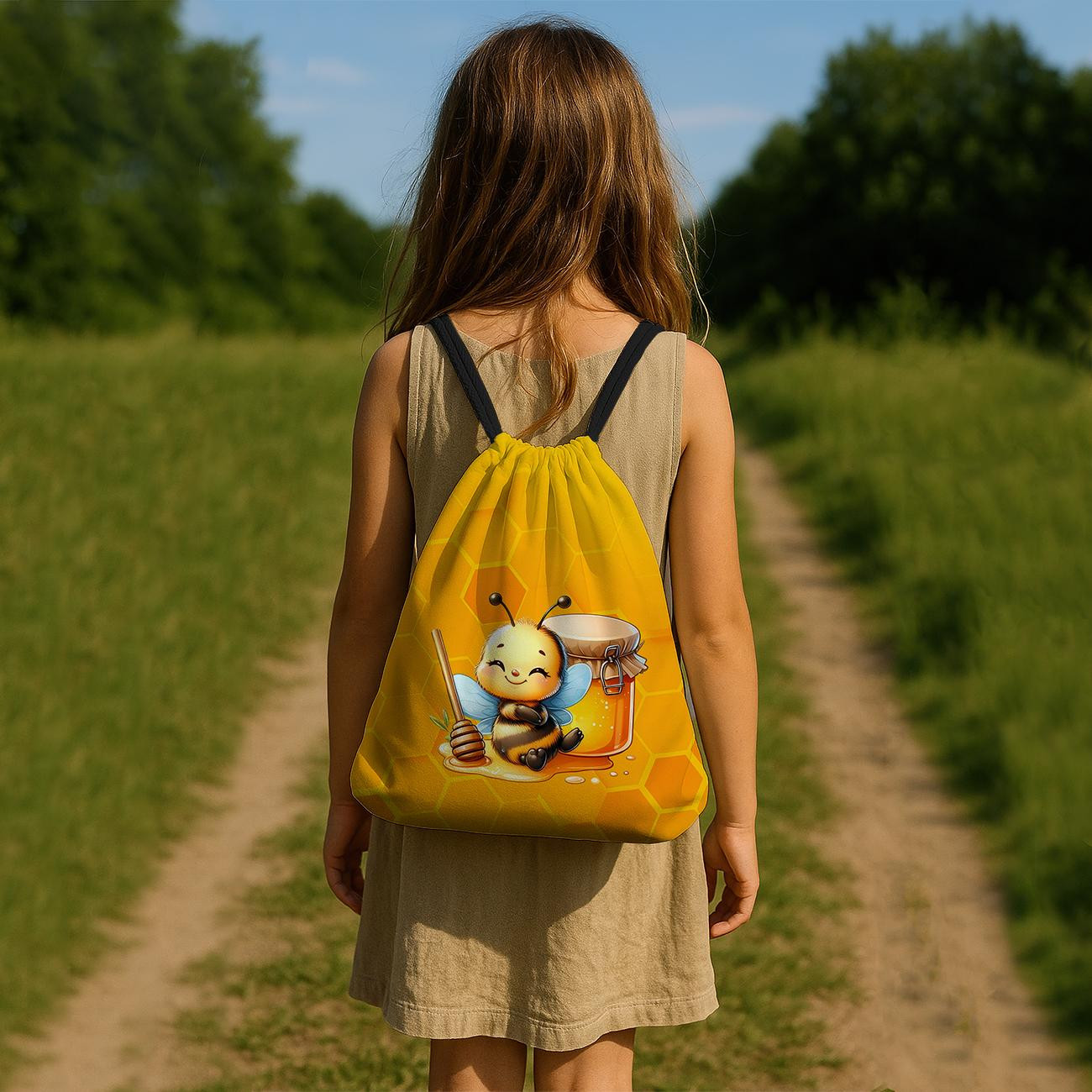 CUTE ANIMALS wz.4 - panel (60cm x 50cm)  Cotton woven fabric