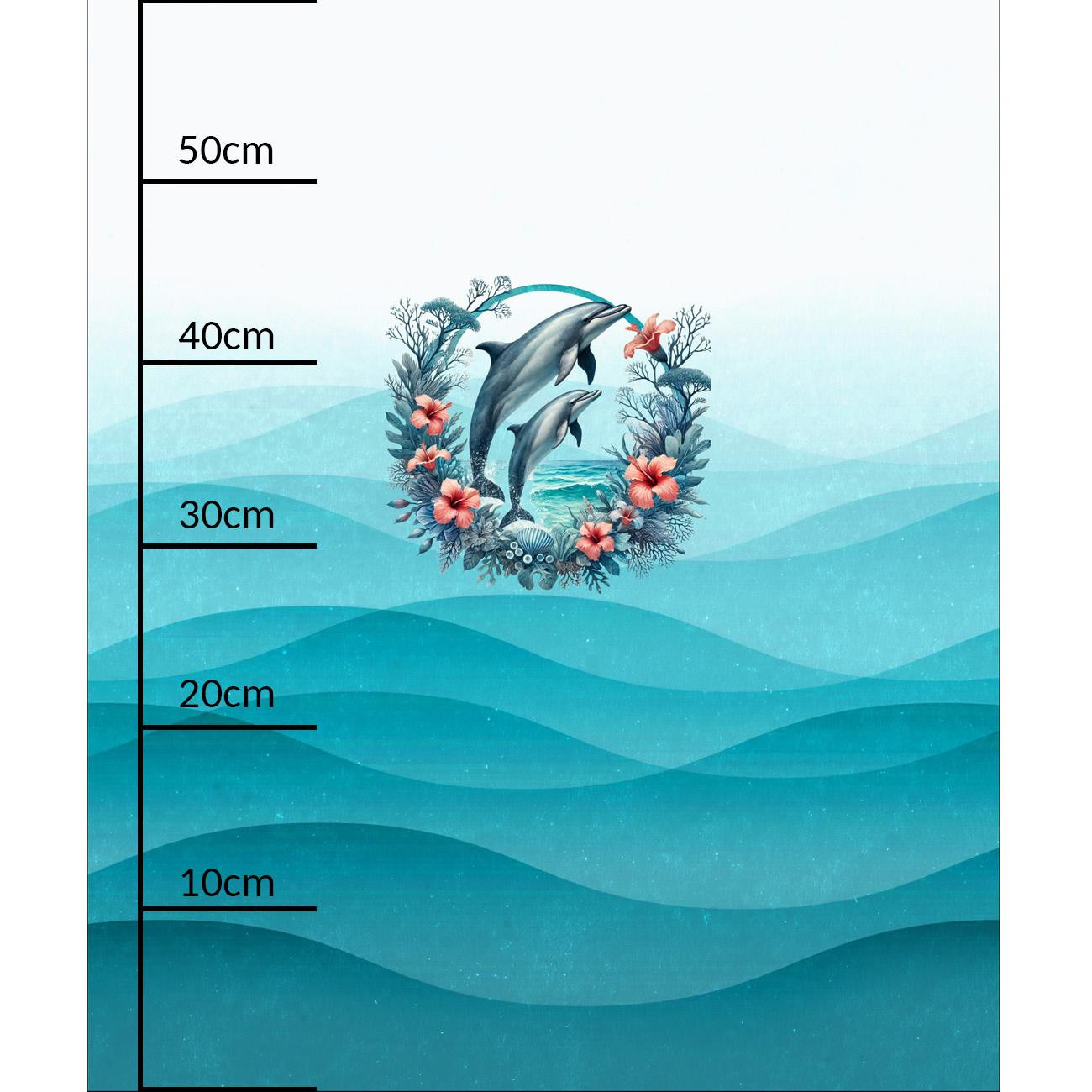 CUTE ANIMALS wz.6 - panel (60cm x 50cm)  Cotton woven fabric