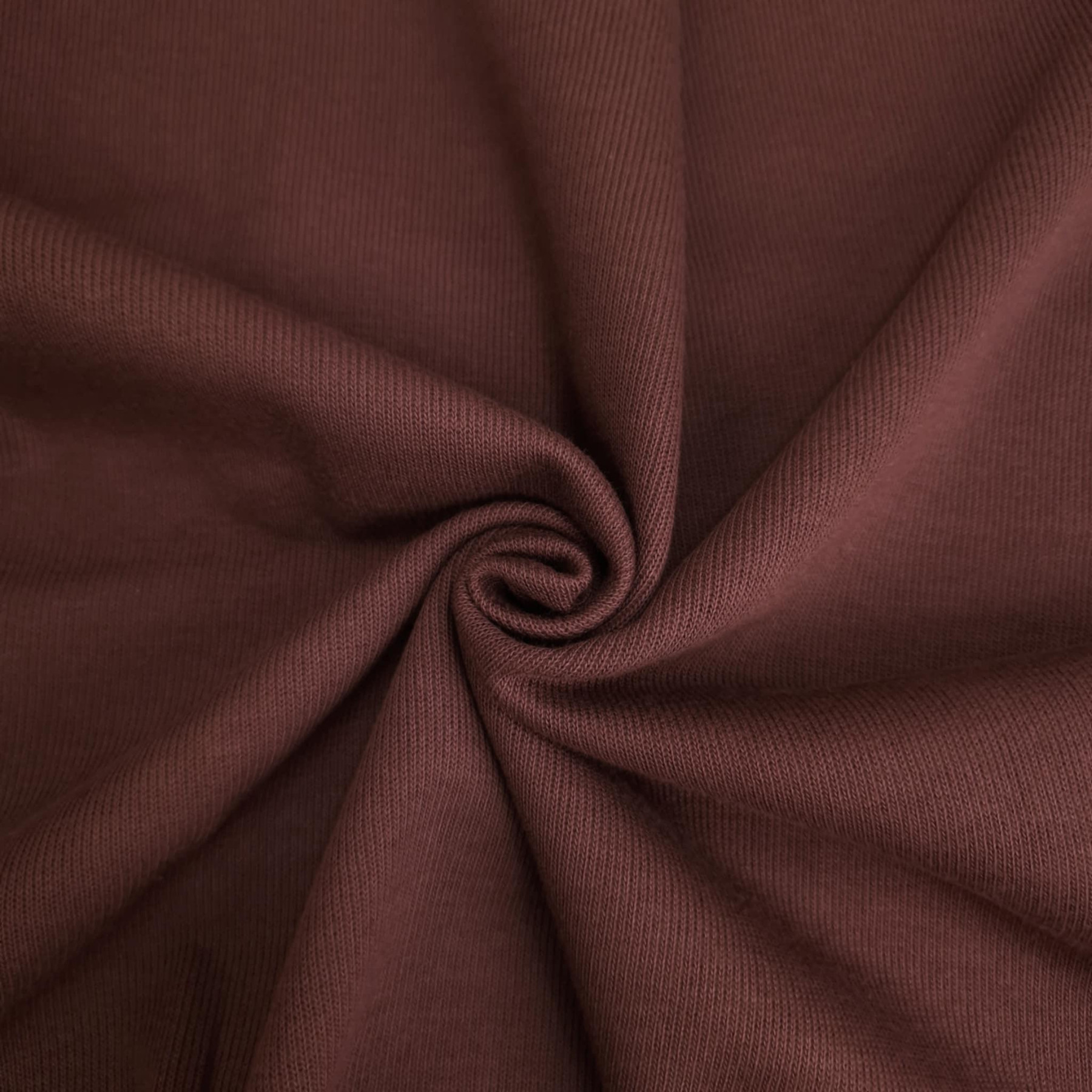 Exclusive Sweater-Knit Sweatshirt Fabric "Margot" - CHOCOLATE (D-245)