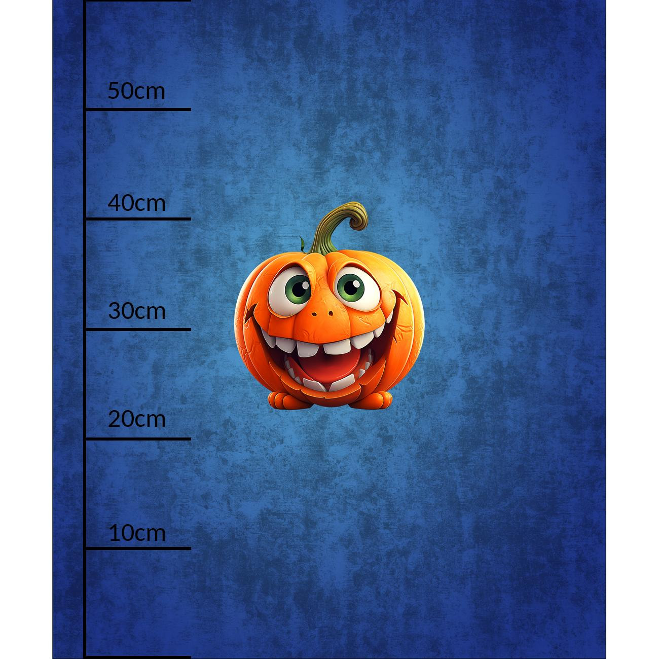 HAPPY PUMPKIN CUTE HALLOWEEN WZ. 5 -  PANEL (60cm x 50cm) brushed knitwear with elastane ITY