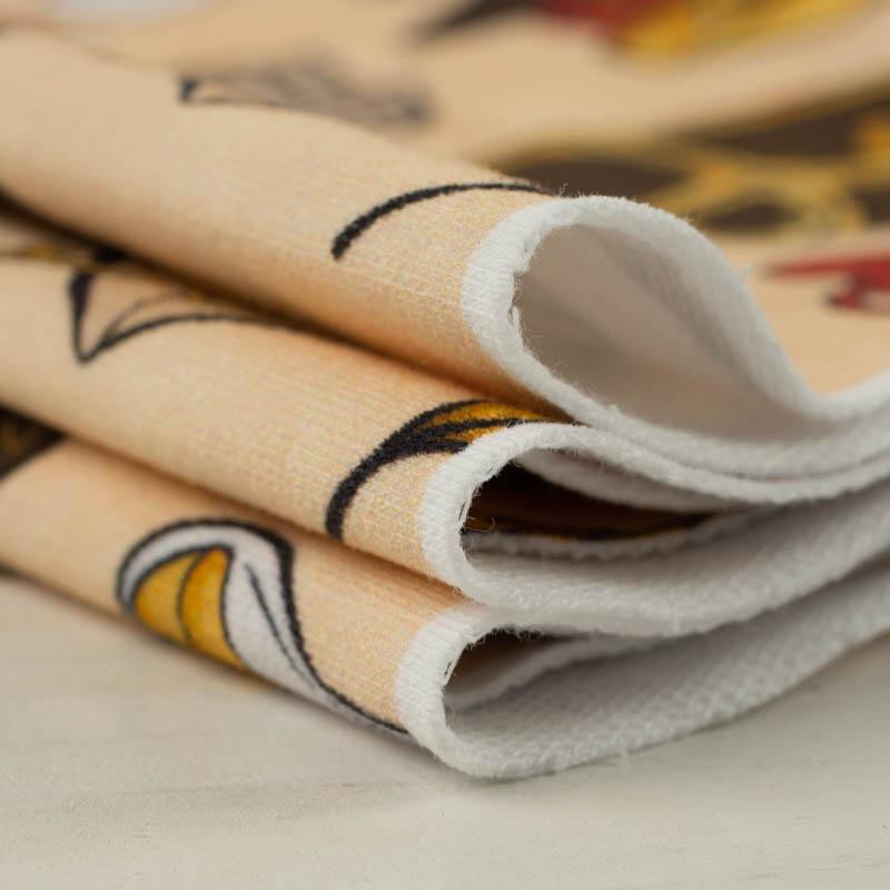 MAGIC MIX PAT. 3 (MAGIC SCHOOL) / beige - looped knit fabric