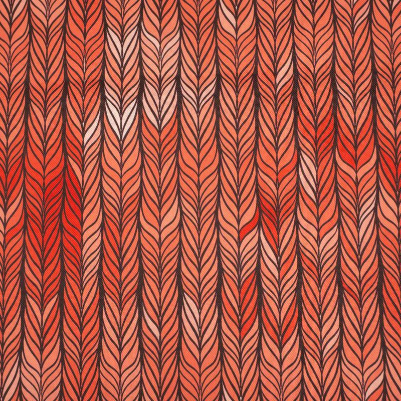 BRAID / red - Waterproof woven fabric