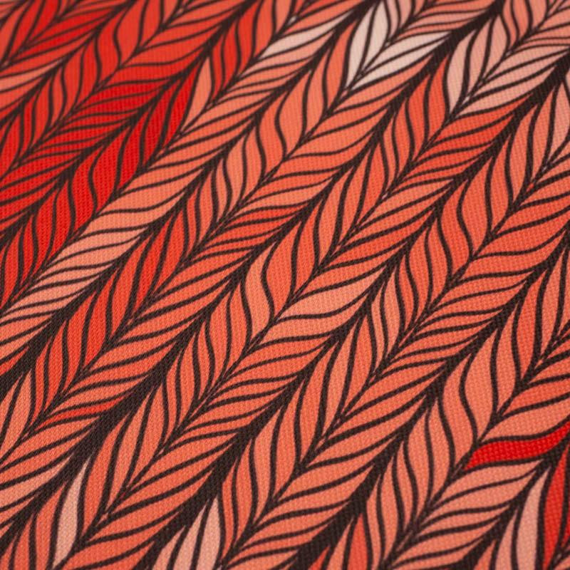 BRAID / red - Waterproof woven fabric