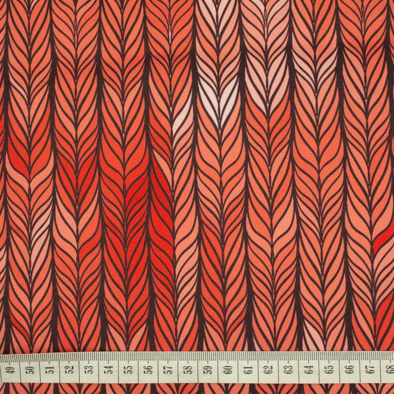 BRAID / red - Waterproof woven fabric