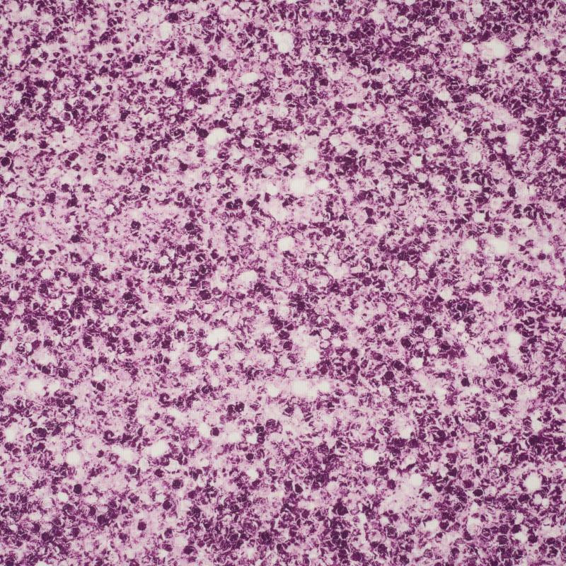PURPLE GLITTER (DRAGONFLIES AND DANDELIONS) - single jersey with elastane 