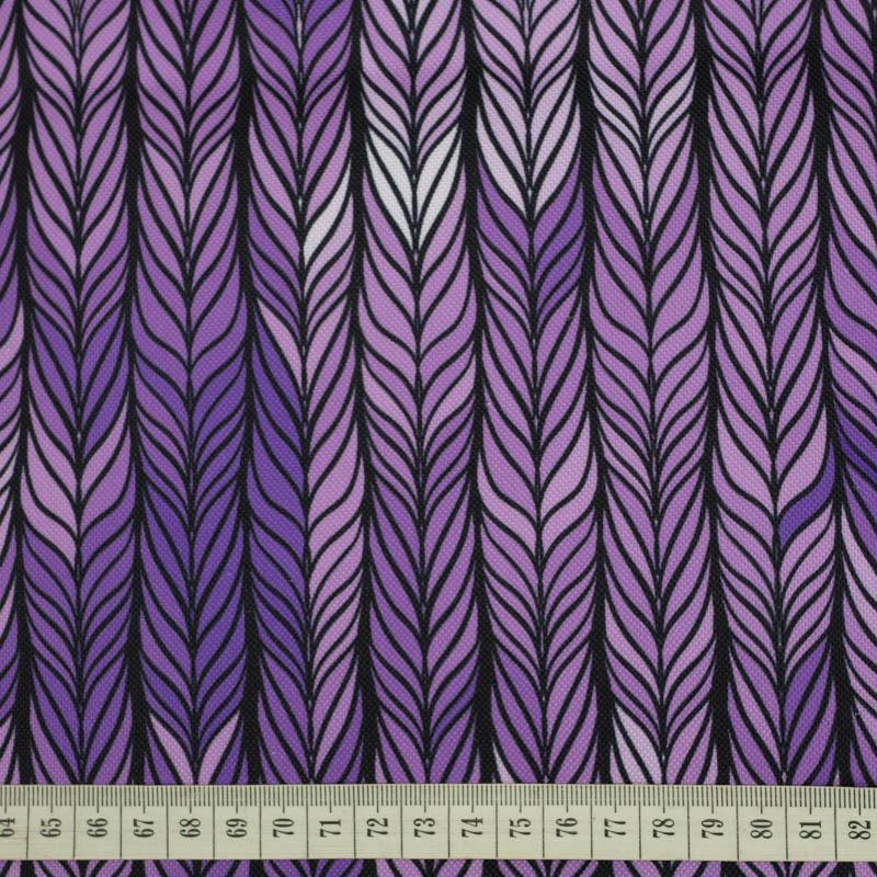 BRAID / purple - Waterproof woven fabric