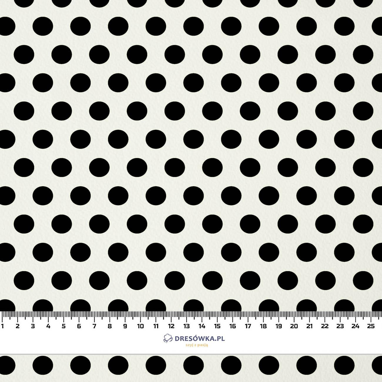 BIG DOTS / white - Crepe