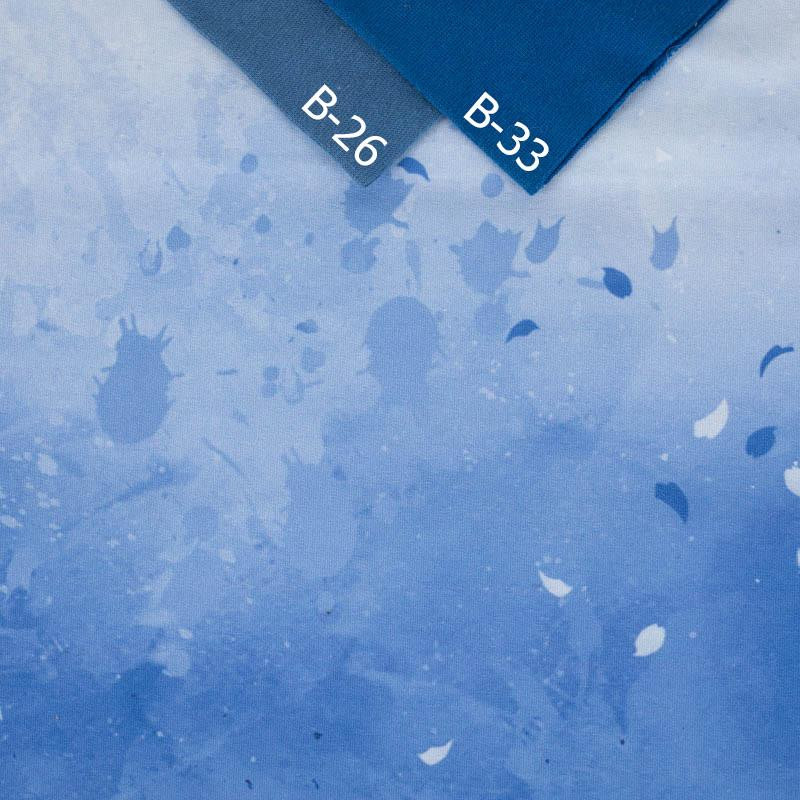 SPECKS (classic blue) - panel looped knit