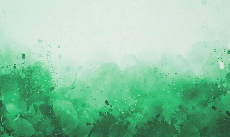 SPECKS (green) - SINGLE JERSEY PANEL 