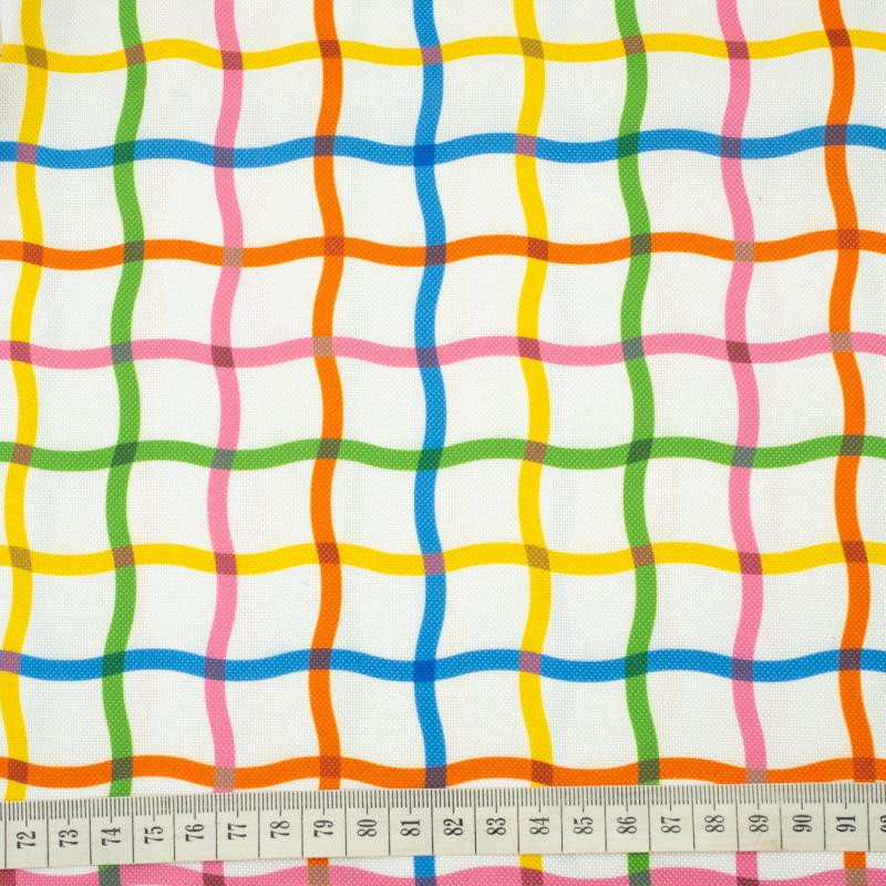 COLORFUL SQUARES - Waterproof woven fabric