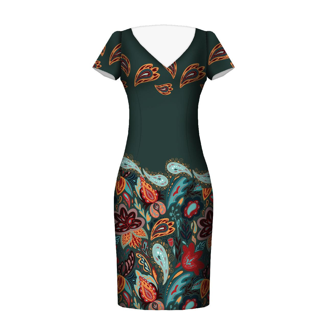 COLORFUL PASILEY - dress panel PTE200