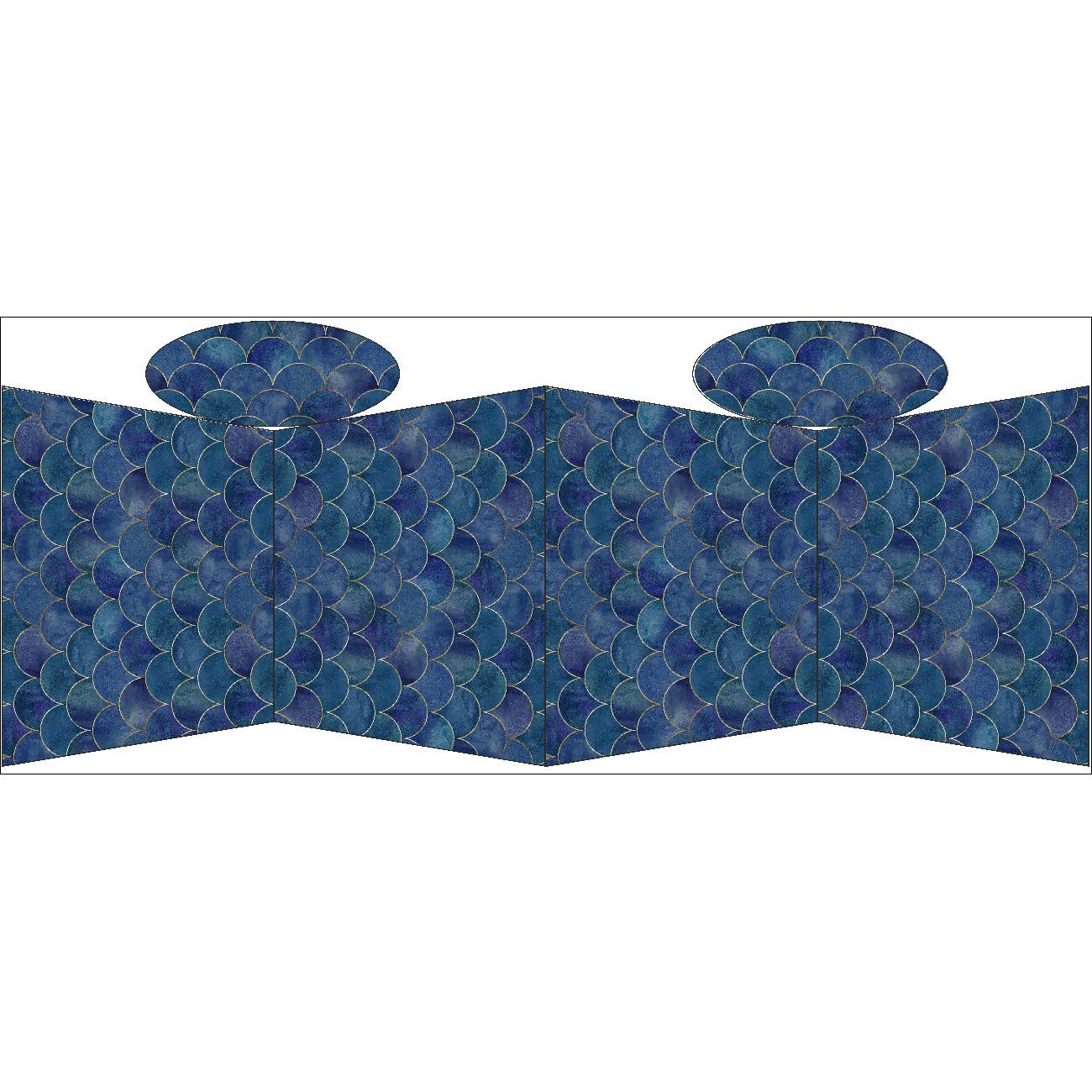 TOTE BAG - FISH SCALES - sewing set