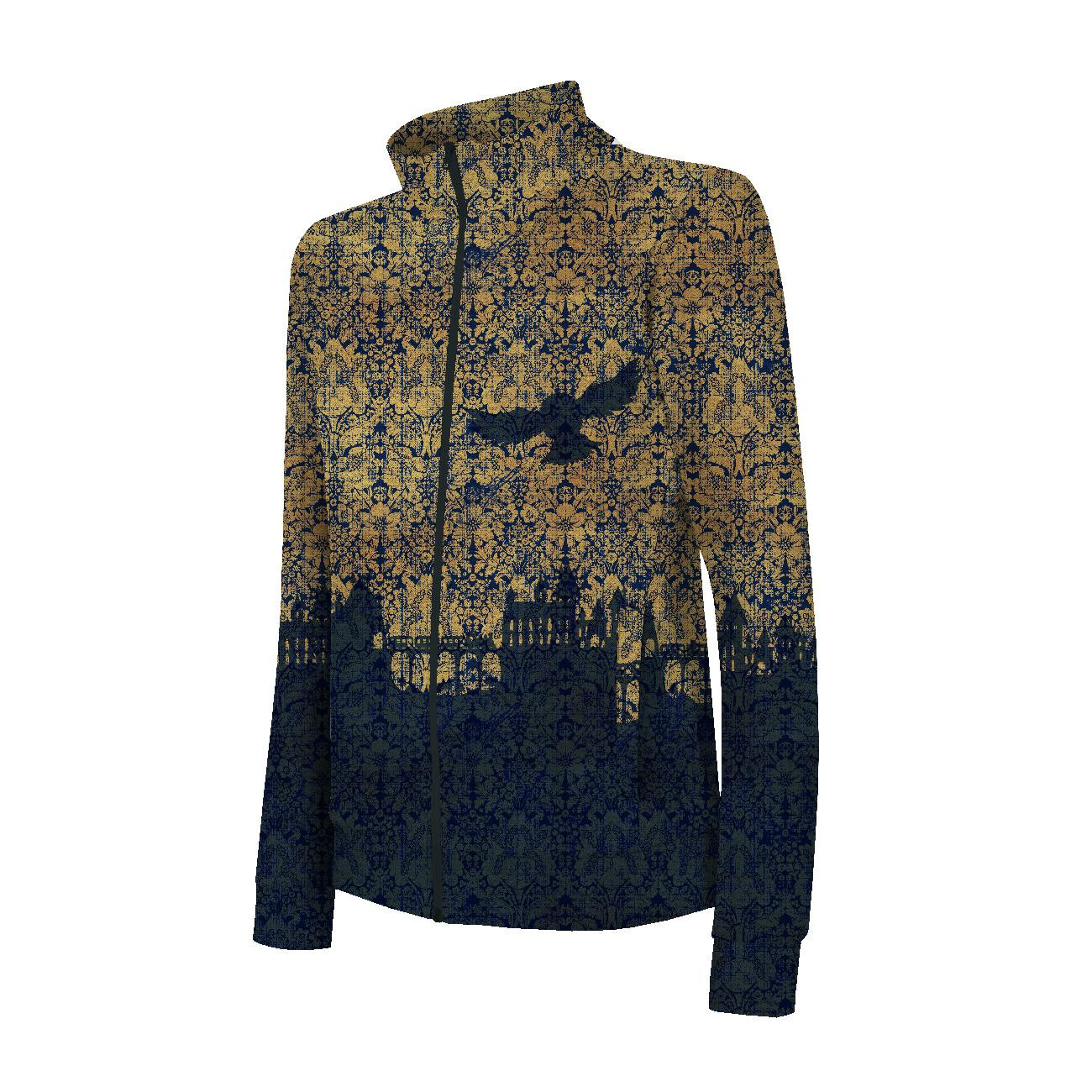 "MAX" CHILDREN'S TRAINING JACKET - OWL / MAGIC DAMASCO pat. 1 (MAGIC SCHOOL) - knit with short nap