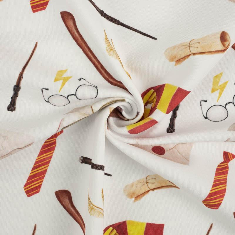MAGIC WORLD pat. 2 (MAGIC SCHOOL) - looped knit fabric