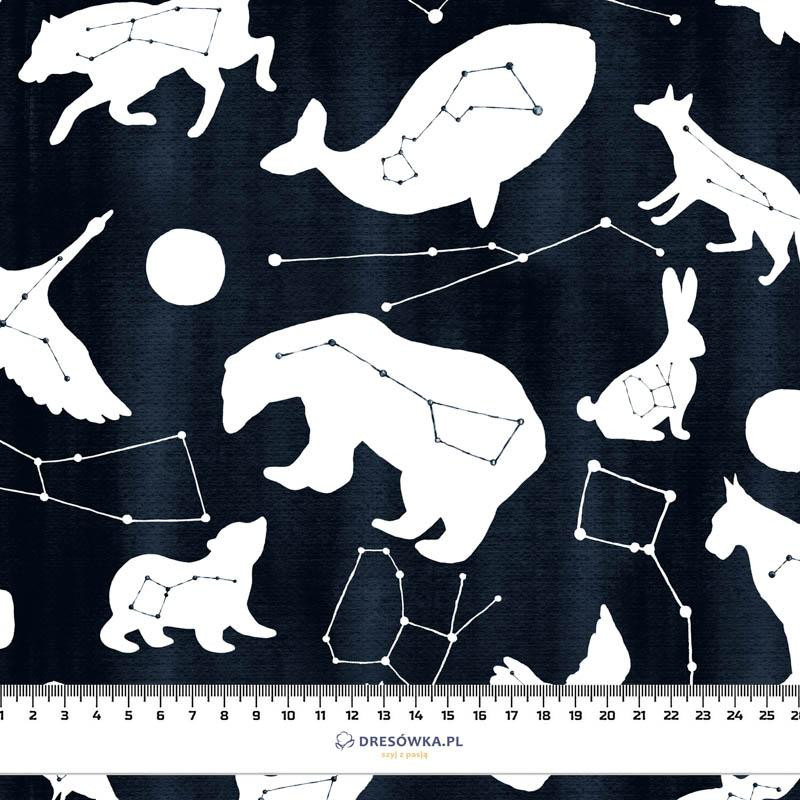 ANIMALS MIX (GALACTIC ANIMALS) / navy- Upholstery velour 
