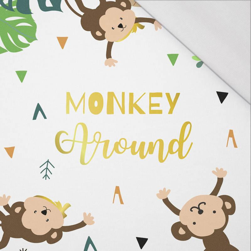 MONKEY AROUND (WILD & FREE) - SINGLE JERSEY PANEL 
