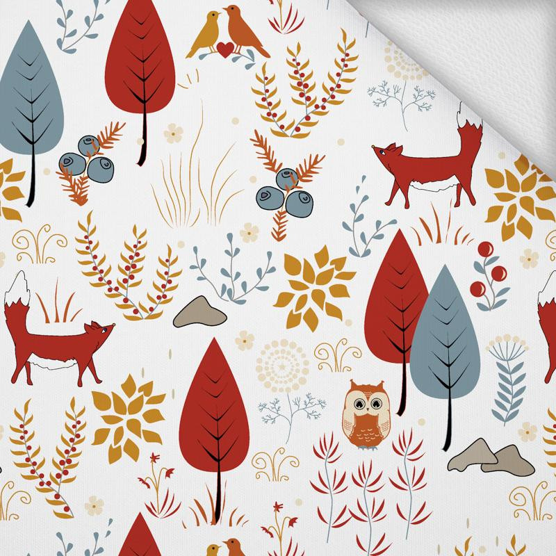 FOREST FOLKLORE / white - looped knit 