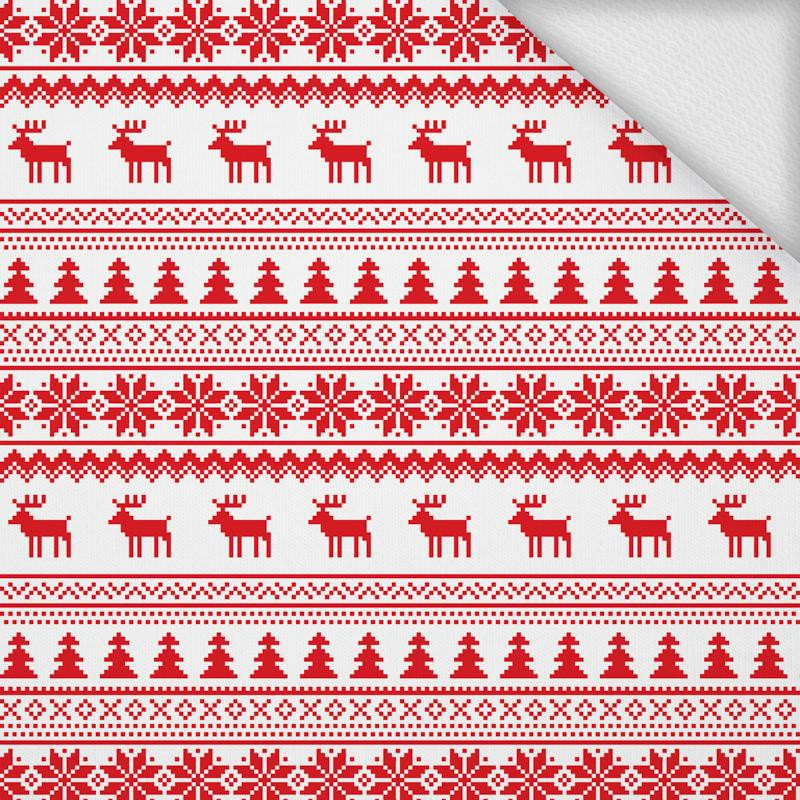 REINDEERS PAT. 2 / red - looped knit