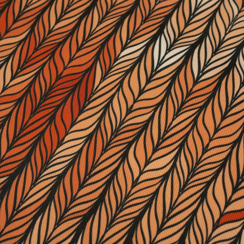 BRAID / orange - Waterproof woven fabric