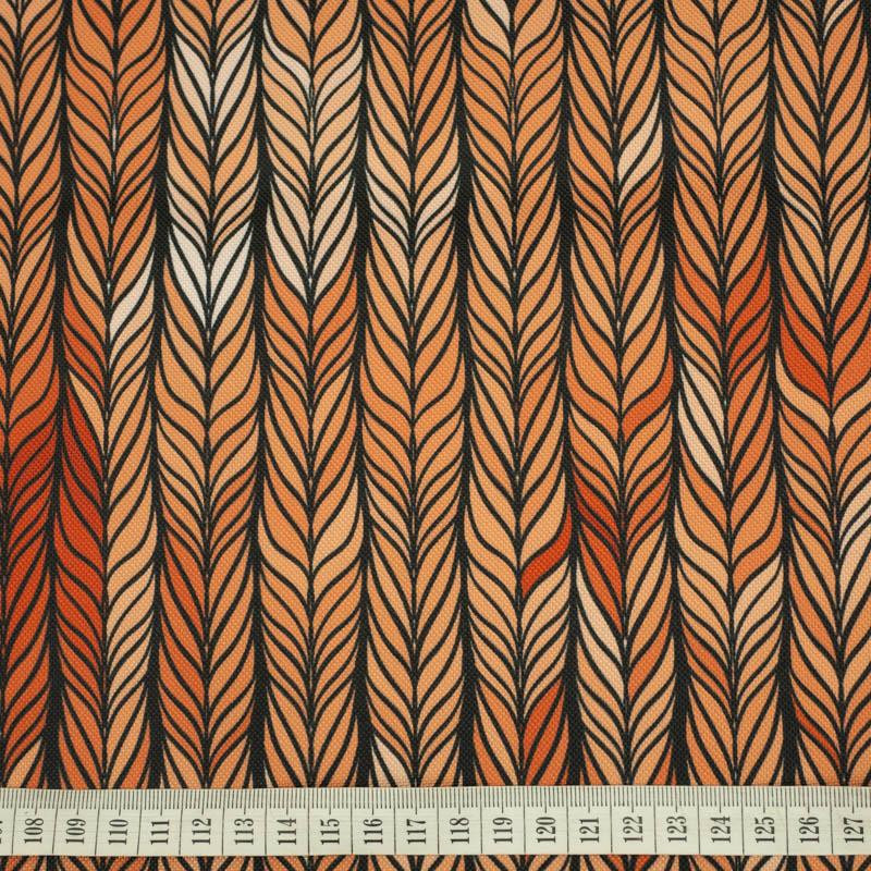 BRAID / orange - Waterproof woven fabric