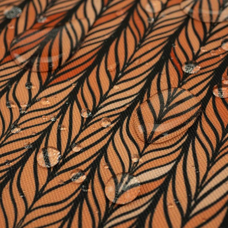 BRAID / orange - Waterproof woven fabric