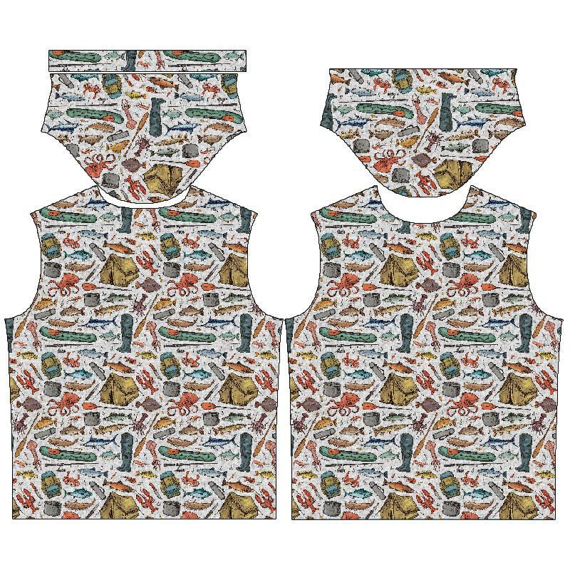 MEN’S T-SHIRT - FISHING (HOBBIES AND JOBS) / acid -  single jersey XS